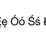 Polskie znaki na klawiaturze: Ąą, Ęę, Óó, Śś, Łł, Żż.