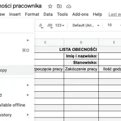 Jak zrobić listę obecności w Excel: Prosty sposób na ewidencję