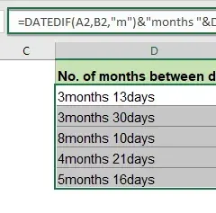 Excel: Jak obliczyć liczbę miesięcy między datami - Prosty sposób