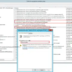 Edytor zasad grupy pokazuje ustawienia msconfig dotyczące ruchu NTLM.