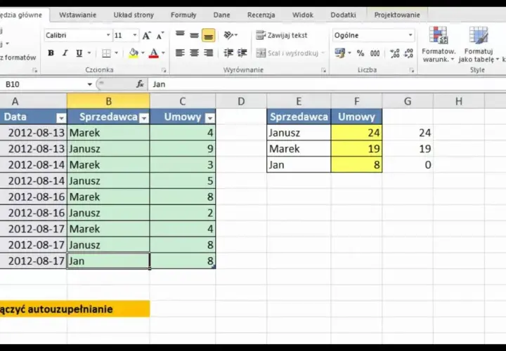 Jak włączyć opcje autowypełniania w Excel: Poradnik krok po kroku