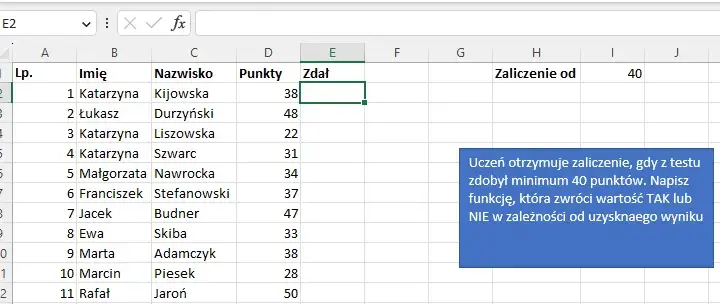 Funkcja JEŻELI w Excelu: Prosty sposób na analizę danych