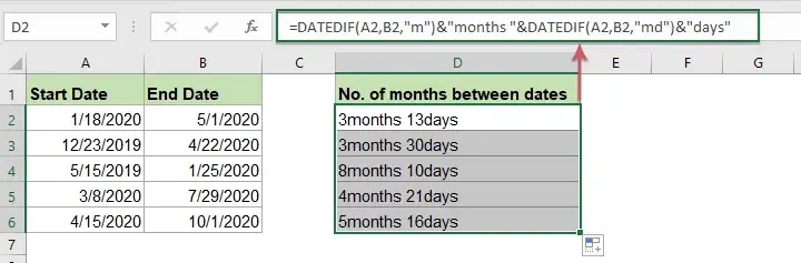 Excel: Jak obliczyć liczbę miesięcy między datami - Prosty sposób