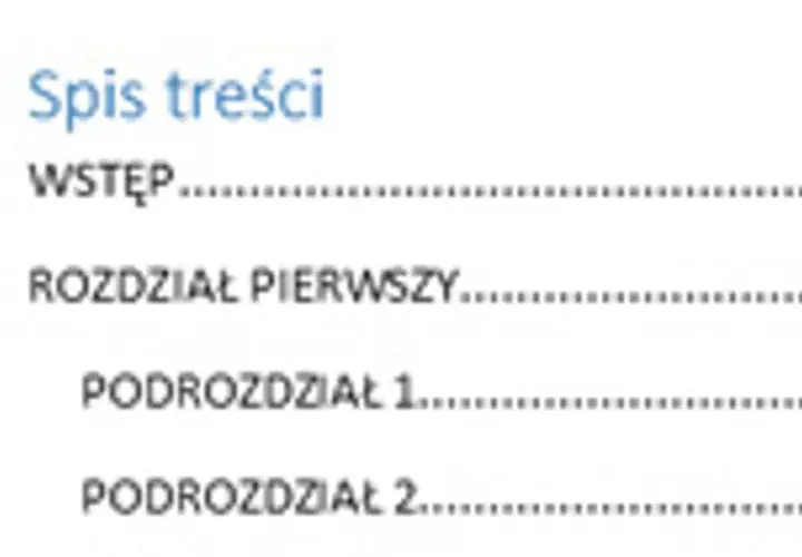 Jak zrobić automatyczny spis treści w Wordzie | Poradnik 2025