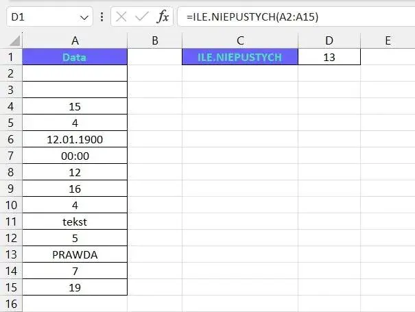 Jak działa funkcja ile liczb w Excel? Zliczaj liczby szybko i łatwo