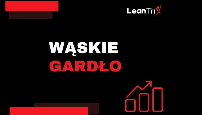 Wąskie gardło w procesie. Analiza i benchmarking dla optymalizacji. Logo LeanTri.