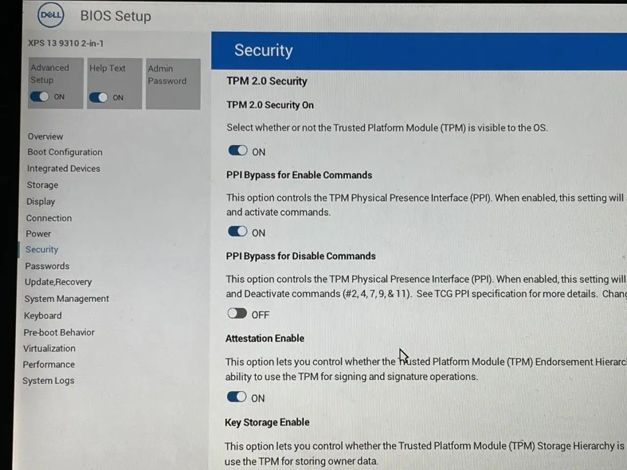 BIOS Setup: jak włączyć TPM 2.0. W sekcji 